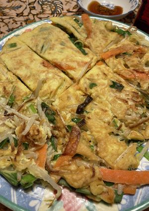 節約！簡単！カット野菜の米粉チヂミ-レシピのメイン写真
