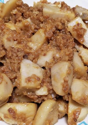 里芋の肉味噌和え-レシピのメイン写真