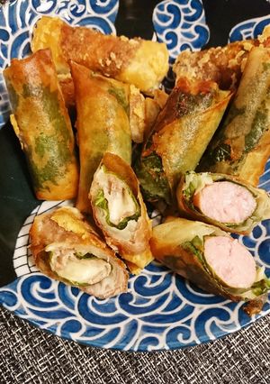 ウィンナーと豚肉の春巻き-レシピのメイン写真