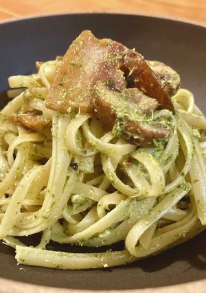 人参の葉ジェノベーゼパスタ-レシピのメイン写真