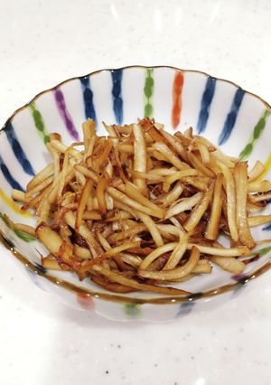 シイタケの石づきでなんちゃってサキイカ♪-レシピのメイン写真
