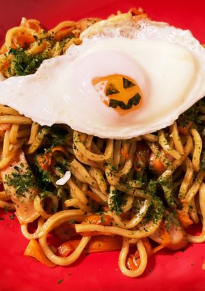 ハロウィン焼きそば-レシピのメイン写真