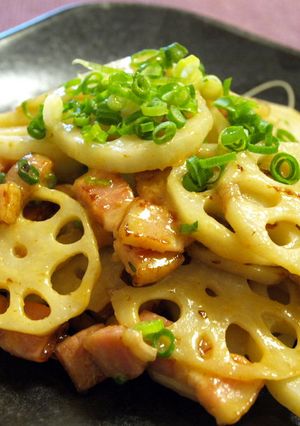 シャキシャキ蓮根の味噌バター炒め-レシピのメイン写真