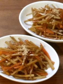 シャキシャキきんぴらごぼう-レシピのメイン写真