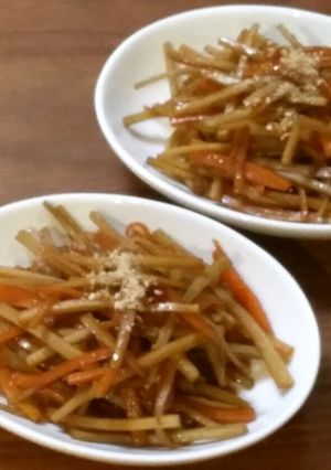 シャキシャキきんぴらごぼう-レシピのメイン写真
