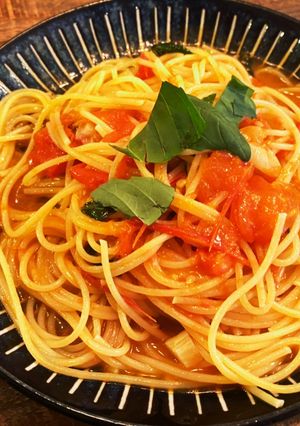 超シンプルなトマトパスタ-レシピのメイン写真