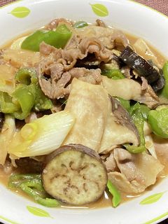 豚バラと野菜の味噌炒め!(^^)!-レシピのメイン写真