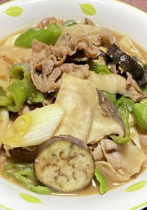 豚バラと野菜の味噌炒め!(^^)!-レシピのメイン写真