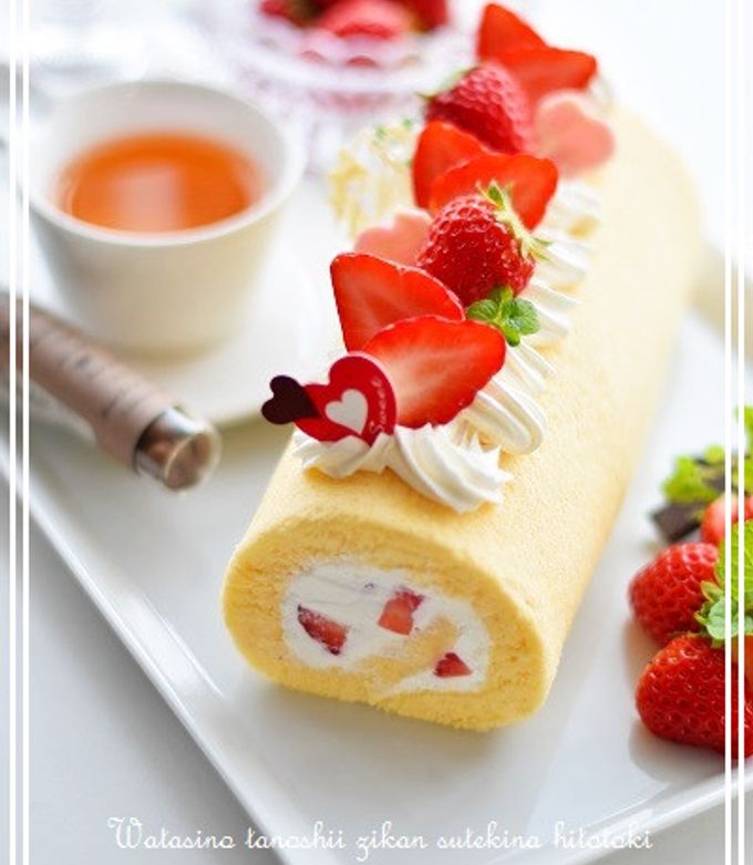 ふわふわしっと～りロールケーキ by ko～ko 【クックパッド