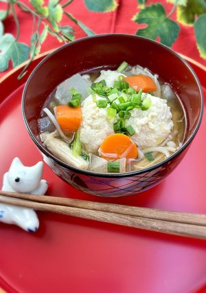 鶏団子と冬瓜のほっこり味噌汁-レシピのメイン写真