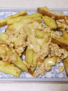 さつま芋のひき肉チーズ-レシピのメイン写真