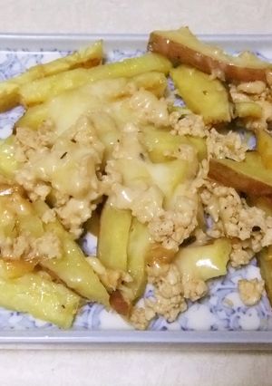さつま芋のひき肉チーズ-レシピのメイン写真