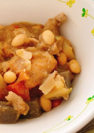 豚肉と大豆の味噌煮☆給食メニュー-レシピのメイン写真
