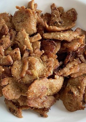 市販の乾燥大豆ミート バラ肉タイプの下味-レシピのメイン写真