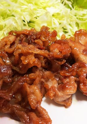 米粉でサクサク！豚肉の甘辛焼き-レシピのメイン写真