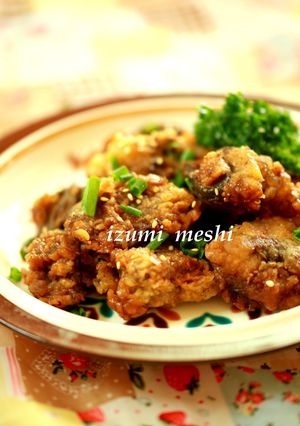 居酒屋風☆鶏レバーのスタミナ揚げ-レシピのメイン写真