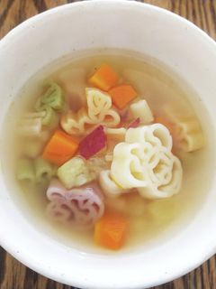 簡単!根菜とパスタのコンソメスープ!-レシピのメイン写真