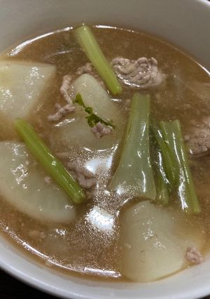 かぶと豚ひき肉のスープ-レシピのメイン写真