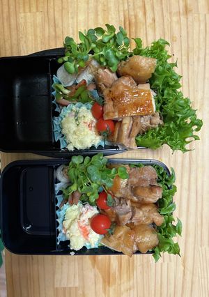 明日弁当のメインは鳥の照り焼き-レシピのメイン写真