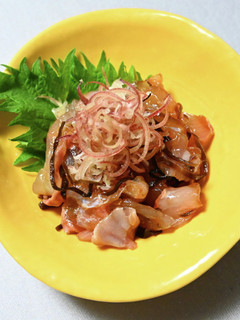 白身魚の塩昆布和え-レシピのメイン写真