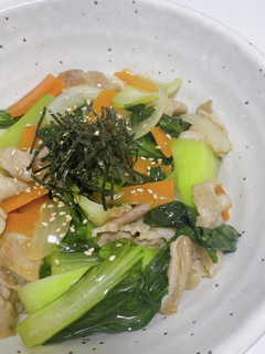 豚バラとチンゲンサイの中華あんかけ丼-レシピのメイン写真