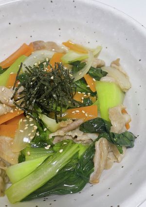 豚バラとチンゲンサイの中華あんかけ丼-レシピのメイン写真
