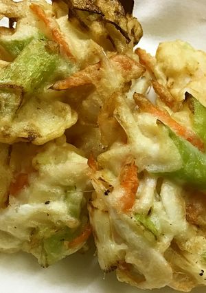米粉でさっくり!白海老と葱のかき揚げ-レシピのメイン写真