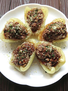 レンジで簡単♪ピーマンの肉詰め-レシピのメイン写真
