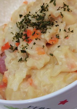 お米の粉でミルクリゾット-レシピのメイン写真