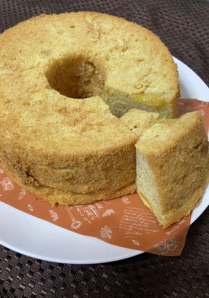 柿の米粉シフォンケーキ-レシピのメイン写真