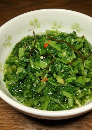 間引き大根葉の塩漬け-レシピのメイン写真
