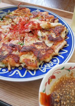 波里のお米の粉で作る大根とイカのチヂミ-レシピのメイン写真
