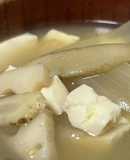 鍋1つ簡単 れんこんごぼうと豆腐の味噌汁