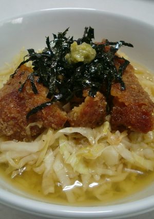 意外にｻﾗｯと、とんかつのお茶漬け☆彡-レシピのメイン写真