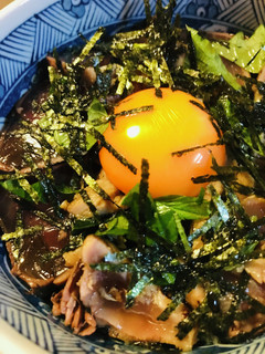 市販パック活用●カツオのたたき丼-レシピのメイン写真