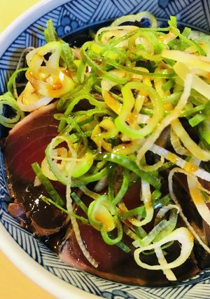 市販パック活用●やまかけネギたたき丼-レシピのメイン写真