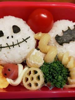 キャラ弁〈10月〉 バットマンハロウィン-レシピのメイン写真