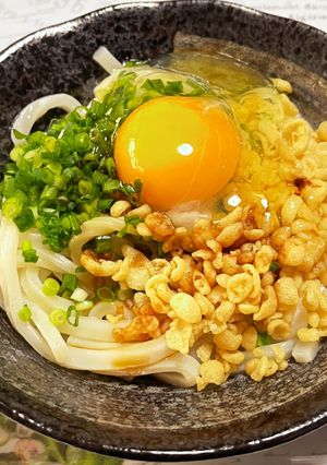レンジでチンして♪釜玉うどん-レシピのメイン写真