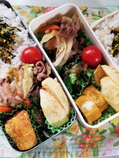 野菜炒め弁当(10.24)-レシピのメイン写真