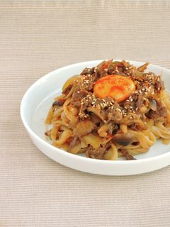 きのこプルコギの韓国風焼うどん-レシピのメイン写真