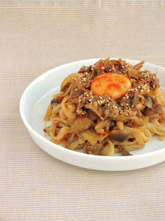 きのこプルコギの韓国風焼うどん-レシピのメイン写真