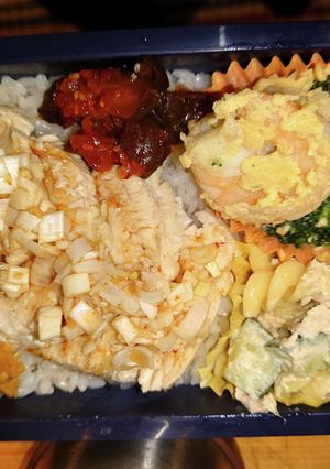 カオマンガイ 蓮根肉団子春雨スープ 弁当-レシピのメイン写真