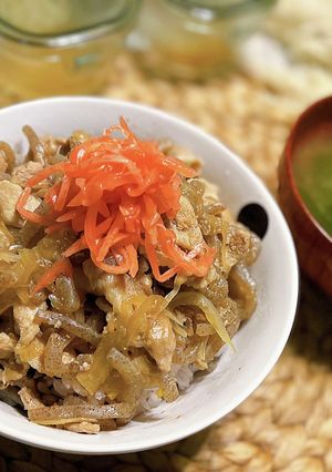 ヘルシー&かさ増し!豚こんにゃく丼-レシピのメイン写真