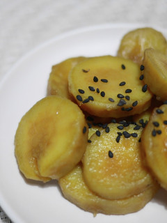 さつまいもの甘露煮(砂糖なし・レンジで)-レシピのメイン写真