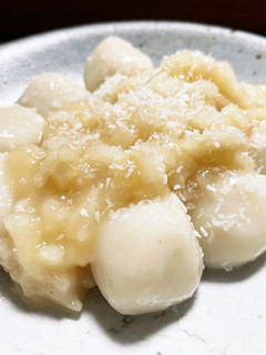 梨餡ソースの白玉ココナッツ団子-レシピのメイン写真