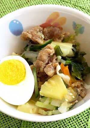 揚げ豚サラダ（こども園・保育園給食）-レシピのメイン写真