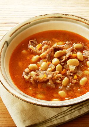 牛肉と大豆の具だくさん麻婆スープ-レシピのメイン写真