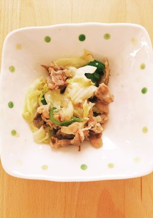 キャベツと牛肉の炒めもの-レシピのメイン写真