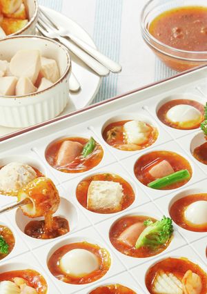 たこ焼き器を使って、麻婆フォンデュ♪-レシピのメイン写真