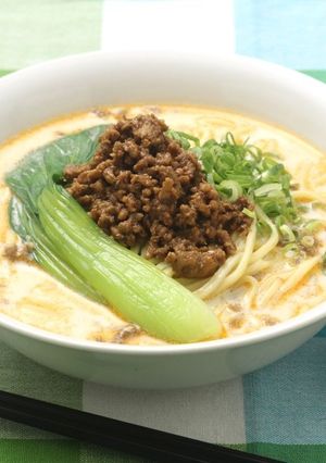 お手軽♡ピリ辛肉みその豆乳担々麵！-レシピのメイン写真